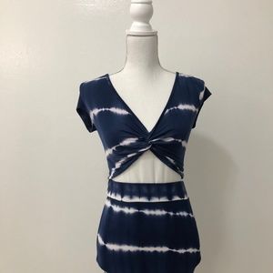 A+ Ellen Tie Dye Blue Matching Set